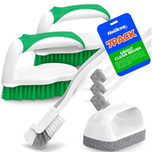Holikme 7 Pack Deep Cleaning Brush Set（Green）@ Amazon