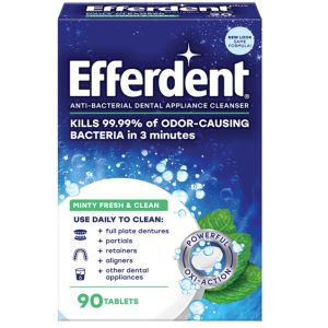 Efferdent Retainer Cleaning Tablets, 90 Tablets @ Amazon