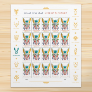 USPS 小全張郵票熱賣 農曆兔年、星戰、風景、花卉全有 
