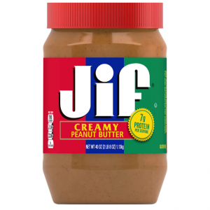 Jif Creamy Peanut Butter, 40 Ounces (Pack of 4) @ Amazon