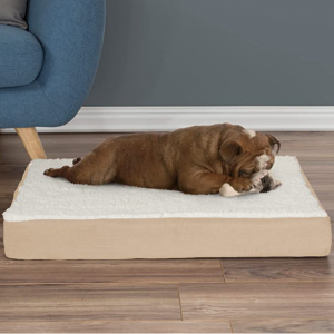 PETMAKER Orthopedic Dog Bed for Medium Dogs up to 45lbs (Tan) @ Amazon
