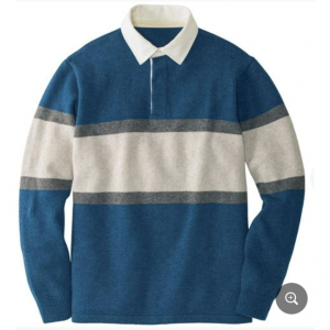 ウォッシャブル・ウール混ニットラガーシャツ