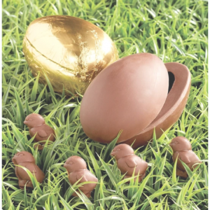 牛奶巧克力复活节彩蛋 装满巧克力小鸡