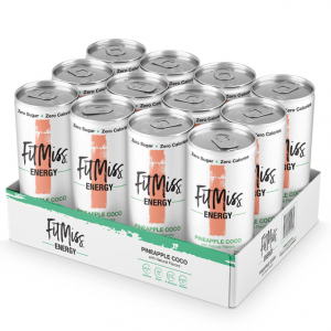 FitMiss 无糖能量饮料 12oz 12罐 菠萝椰子味 @ Amazon