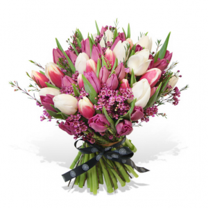 粉色和白色花束