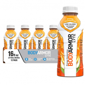 BODYARMOR LYTE Sports Drink Low-Calorie Sports Beverage, Orange Clementine (Pack of 12) @ Amazon