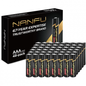 NANFU 南孚 长效AAA 7号碱性电池 48颗 @ Amazon