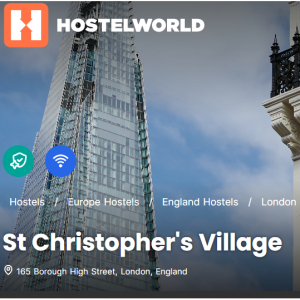 St Christopher's Village from £22 @Hostelworld