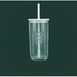 Starbucks 网红薄荷绿三角环保玻璃吸管杯 @ Starbucks