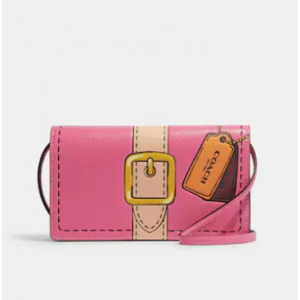 Coach Anna Foldover Clutch Crossbody With Trompe L'oeil Print Sale @ COACH Outlet  