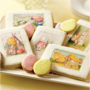 复古明信片复活节饼干