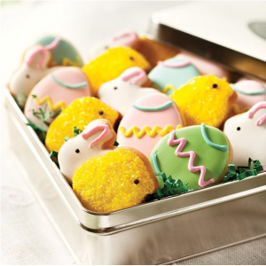 复活节快乐小黄鸡+彩蛋饼干