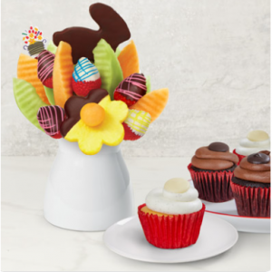 复活节水果花和纸杯蛋糕套装