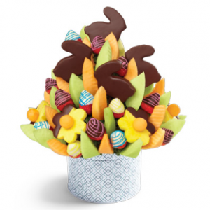 复活节复活节兔子水果花