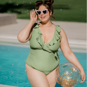 75% Off Nursing & Maternity One Piece Wrap Swimsuit @ Davy Piper