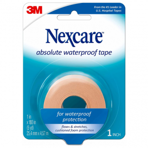 Nexcare Absolute Waterproof First Aid Tape, Tears Easily, 1 Roll @ Amazon