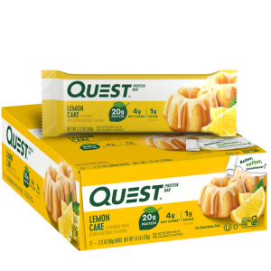Quest Nutrition Protein Bar, Lemon Cake, 12 Count @ Amazon