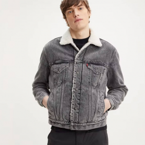 Levis Vintage Relaxed Fit 男士毛领牛仔衣