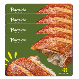 Panera Bread Four $25 E-Gift Cards @ Costco 