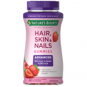 Nature's Bounty Optimal Solutions Advanced Hair, Skin & Nails Gummies, 80 count @ Amazon