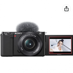 Amazon - Sony ZV-E10 数码相机发布 可更换镜头设计，2420万像素 黑色，现价$698 