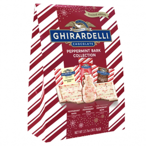 Ghirardelli Chocolate 薄荷什锦巧克力块和雪人超大礼品袋(6件套)