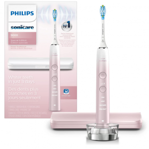 Philips Sonicare 9000 Special Edition Rechargeable Toothbrush, Pink/White, HX9911/90 @ Amazon