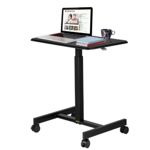 VEVOR Mobile Laptop Desk, 30" to 43.3", Height Adjustable Rolling Cart @ VEVOR