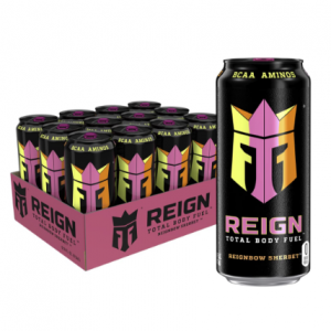 REIGN Total Body Fuel, Reignbow Sherbet, Fitness & Performance Drink, 16 Oz (Pack of 12) @ Amazon