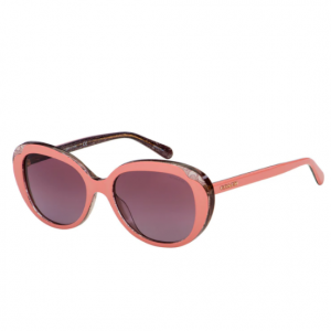 Solstice Sunglasses官網 Coach粉色貓眼太陽鏡5.8折熱賣