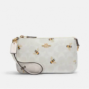 59% Off Coach Outlet Nolita 19 In Signature Canvas With Bee Print @ Shop Premium Outlets