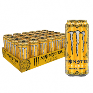 Monster Energy Ultra Gold, Sugar Free Energy Drink, 16 Ounce (Pack of 24) @ Amazon