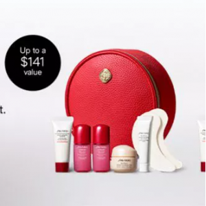 Macy's Shiseido资生堂护肤美妆热卖 收蓝白胖子防晒红腰子精华等