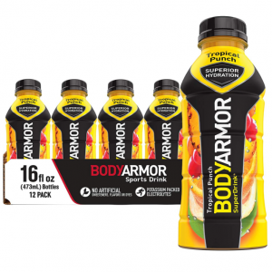 BODYARMOR Sports Drink Sports Beverage, Tropical Punch, 16 Fl Oz (Pack of 12) @ Amazon