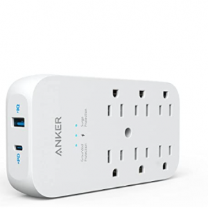 $9 off Anker Outlet Extender and USB Wall Charger, 6 Outlets and 2 USB Ports @Amazon