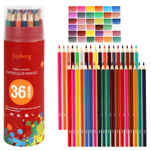 Joyberg 36-Color Watercolor Pencils, Water Color Pencils Set for Painting,Teens, Child @ Amazon