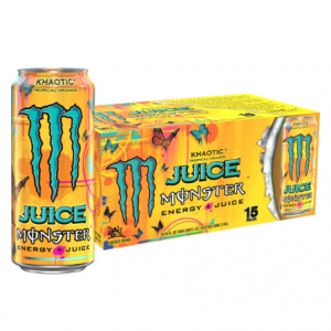 Monster Energy Juice Monster Khaotic Tropical Orange, 16 Ounce (Pack of 15) @ Amazon