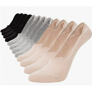 Buttons & Pleats No Show Socks Ankle Non Slip Low Cut @ Amazon