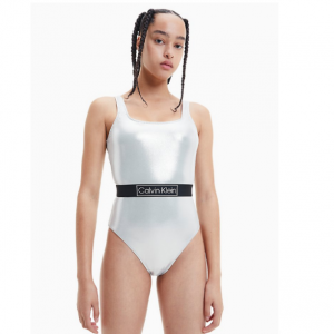 Calvin Klein官网 Core Festive尼龙材质一片式泳衣5折热卖