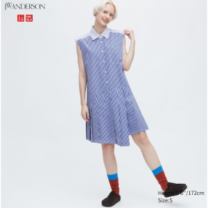 Striped Sleeveless Shirt Dress (JW Anderson) For You! @ Uniqlo