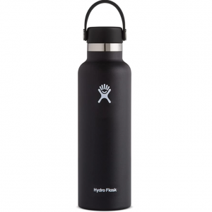 Hydro Flask Standard Mouth Bottle with Flex Cap, 21oz, Black @ Amazon