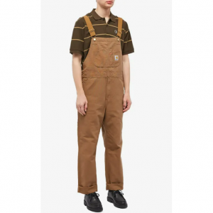 CARHARTT WIP BIB OVERALL HAMILTON BROWN