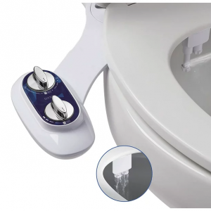 Veken Self-Cleaning Dual Nozzle (Feminine/Bidet Wash) Toilet Bidet Water Non-Electric @ Walmart