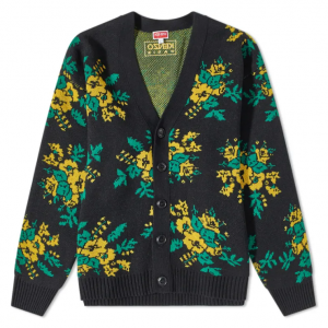 KENZO POP BOUQUET CARDIGAN BLACK