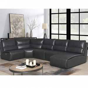 Williamton Leather Modular Power Reclining Sectional @ Costco