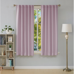 Deconovo Lavender Pink Blackout Curtains, 38x45 inch 2 Panels @ Walmart