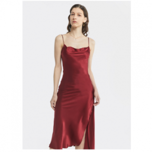 20% Off Nightgown High-Cut Silk Dress @ Lattelier