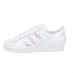 50% off adidas Originals Superstar J White/Iridescent Leather @ Awesome Shoes