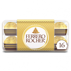 Ferrero Rocher Premium Gourmet Milk Chocolate Hazelnut, Mother's Day Gift, 7 oz, 16 Count @ Amazon