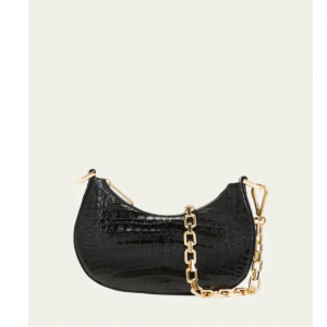 MARIA OLIVER Mia Small Shiny Crocodile 单肩包